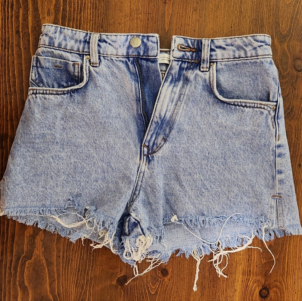 ZARA Denim Distressed Women's Shorts